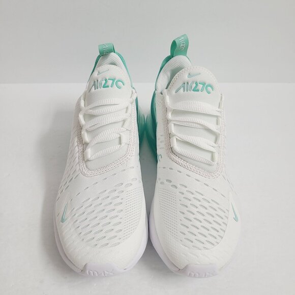 Nike Air Max 270 Big Kids Nike Air Max 270 Shoes 943345-115 Size 5Y Youth Womens 6.5 White Green B Grade
